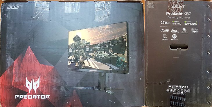 Acer Predator XB272 packaging