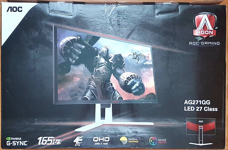 AOC AG271QG Agon packaging