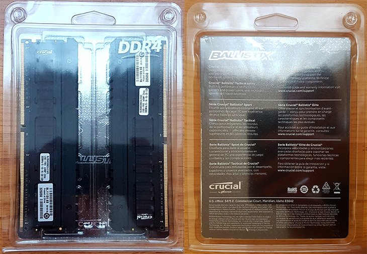Crucial Ballistix Elite DDR4 Packaging