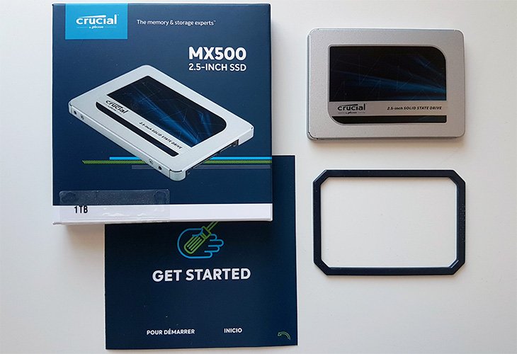 Crucial MX500 Review Packaging
