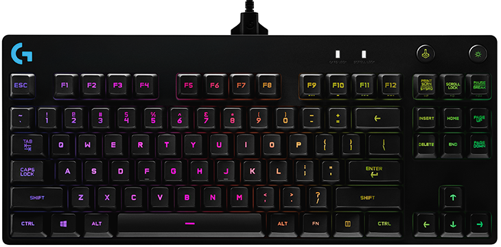 logitech G Pro Keyboard Front review