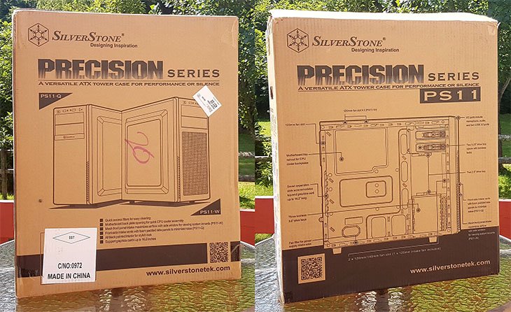 SilverStone PS11 cardboard box