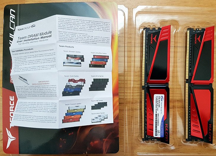 Team Group T-Force Vulcan DDR4 Packaging