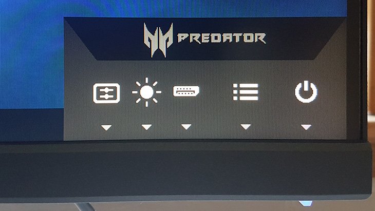 Acer Predator XB272 On-Screen Display