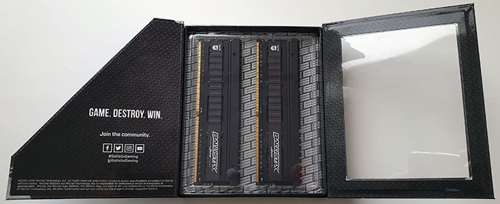 Ballistix Elite DDR4 4000 MHz box