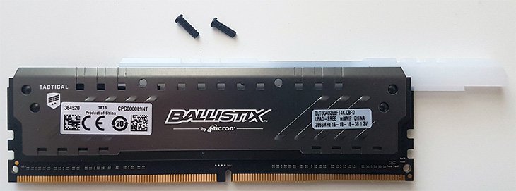 BBallistix Tactical Tracer DDR4 DDR4 heatsink design