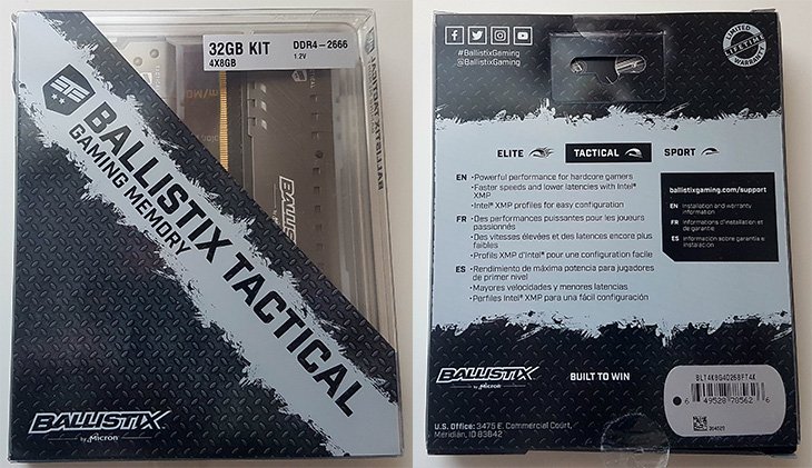 Ballistix Tactical Tracer DDR4 Packaging