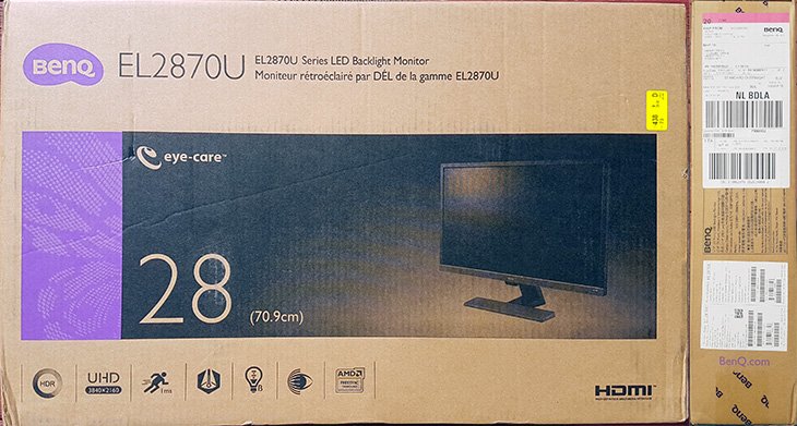 BenQ EL2870U packaging