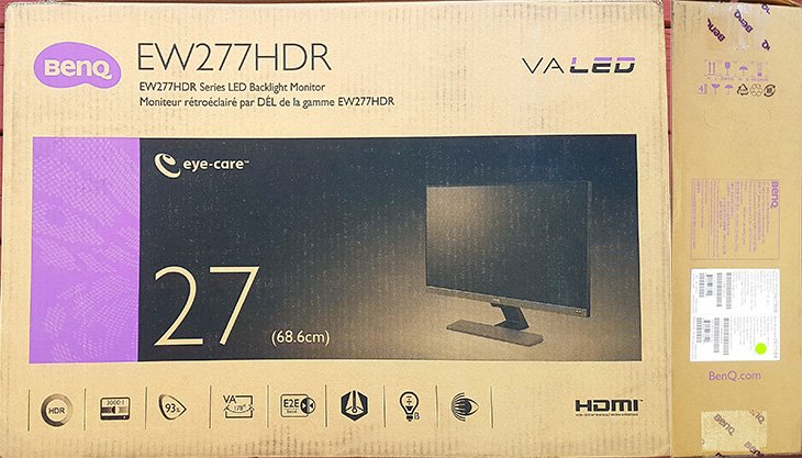 BenQ EW277HDR packaging