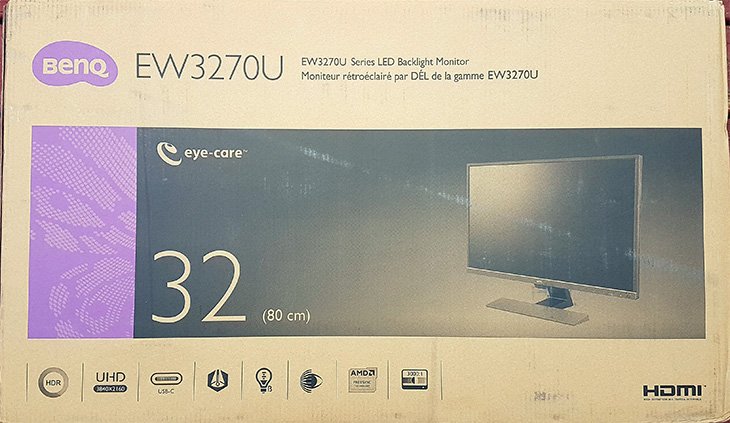 BenQ EW3270U packaging