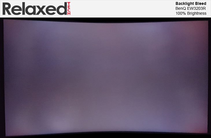 BenQ EX3203R Backlight Bleed 100% Brightness