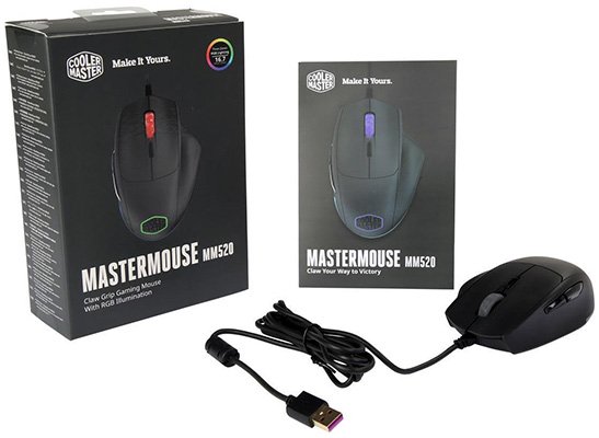 Cooler Master MasterMouse MM520 Wired Optical Mouse for sale