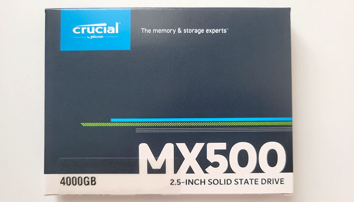 Crucial MX500 4TB Review Packaging