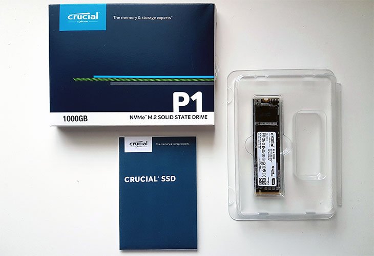 Disque SSD Crucial P1 1 To M.2 MVMe;CT1000P1SSD8