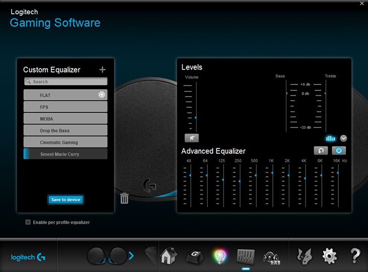 Logitech G560 Logitech Gaming Software Effects