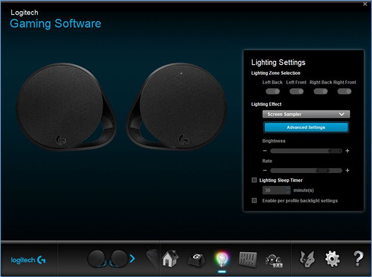 Logitech G560 Logitech Gaming Software FN