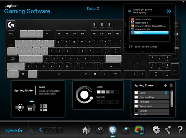 Logitech G610 Software review