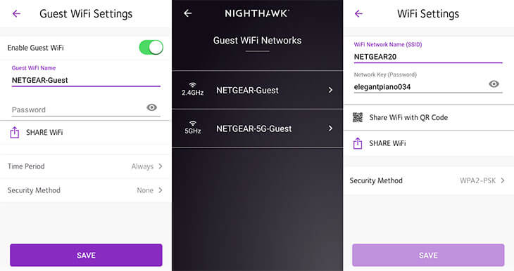 Netgear RAX40 setup guest wifi