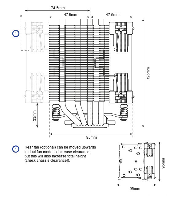 Noctua NH-U9S accessories and packaging