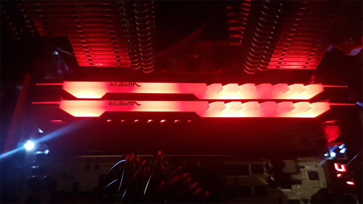 Patriot Viper LED DDR4 3000 MHz two dimms motherboard