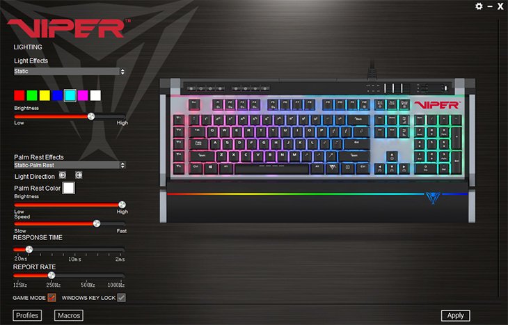 Patriot Viper V770 Software review