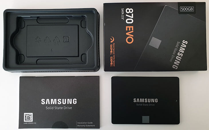 Samsung 870 Evo Review Packaging
