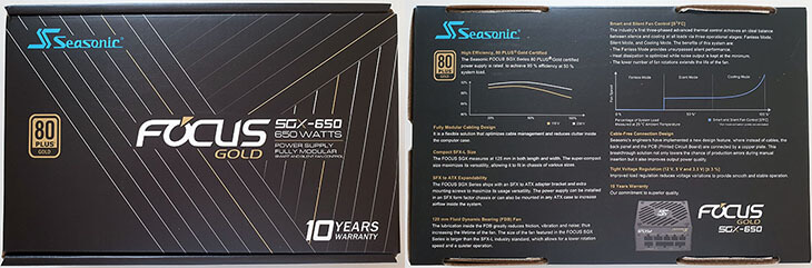 Seasonic Focus SGX 650W packaging