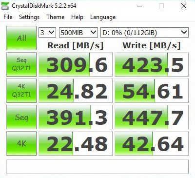 Silicon-Power Bolt B80 CrystalDiskMark